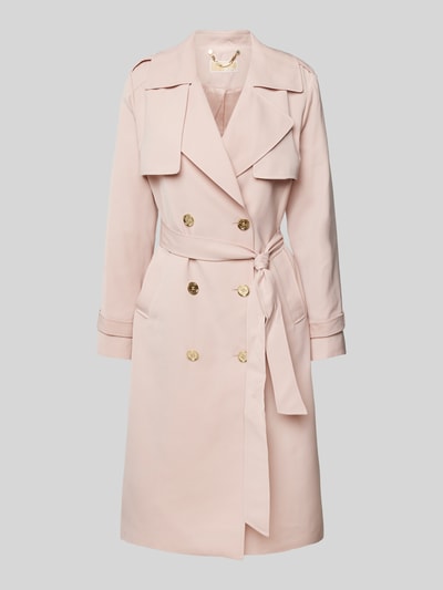 MICHAEL Michael Kors Trenchcoat mit Bindegürtel Modell 'DRAPEY' Rosa 1