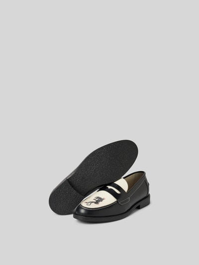 Duke & Dexter Penny-Loafer aus echtem Leder Offwhite 4