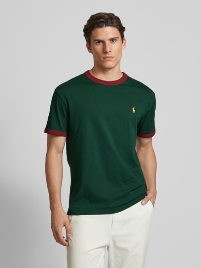 Polo Ralph Lauren T-shirt z wyhaftowanym logo Ciemnozielony 4