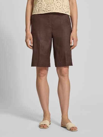Raphaela By Brax Regular Fit Bermuda aus Leinen-Mix Modell 'PHILIPA' Hellbraun 4