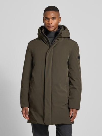 Cinque Płaszcz z kapturem model ‘Dawson’ Oliwkowy 4