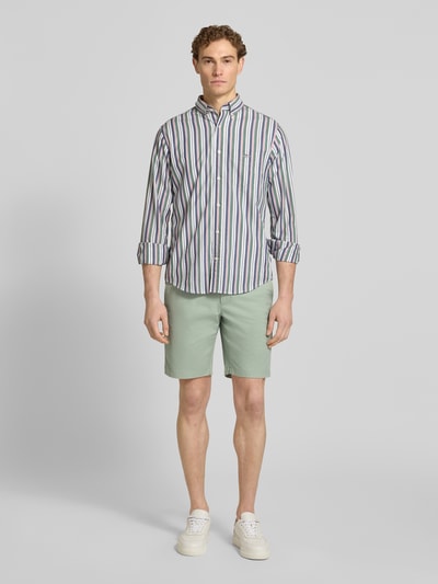 Tommy Hilfiger regular fit bermuda’s van katoenmix Mintgroen - 1