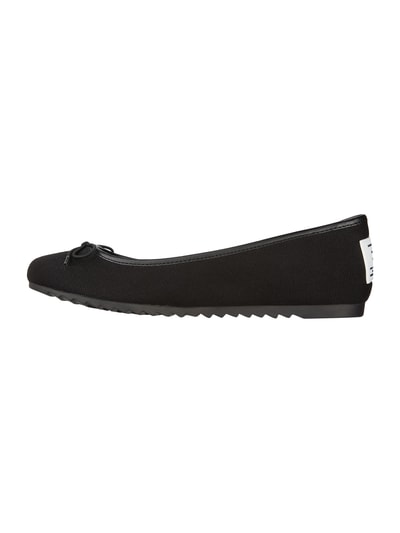 Tommy Jeans Ballerinas aus Textil mit Zierschleife  Black 4