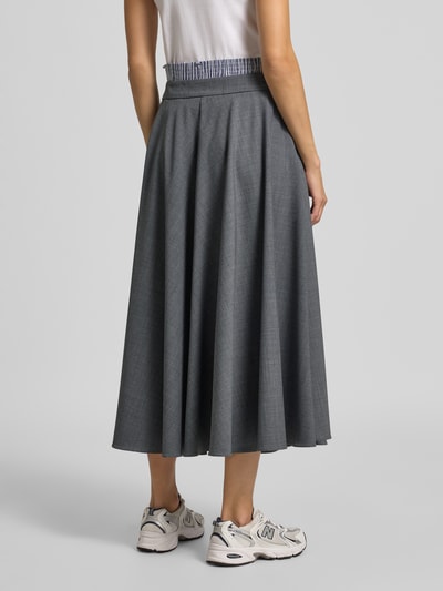 Marella Maxirok met stolpplooien, model 'ELOGIO' Middengrijs - 5