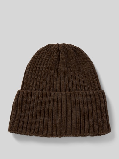 Jack & Jones Beanie mit breiter Krempe Modell 'ATLAS' Dunkelbraun 1