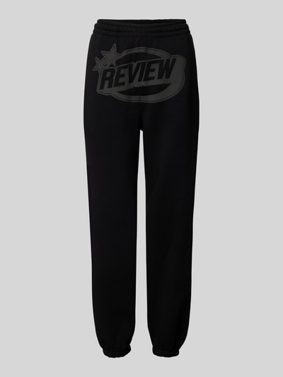 Review Sweatpants mit Puff Logo-Print Black 2