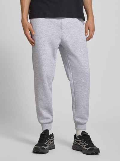 JACK & JONES Sweatpants met achterzak, model 'GORDON JJBRADLEY' Lichtgrijs gemêleerd - 4