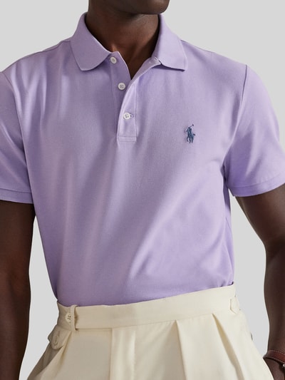 Polo Ralph Lauren regular fit poloshirt van katoenmix Lila - 3