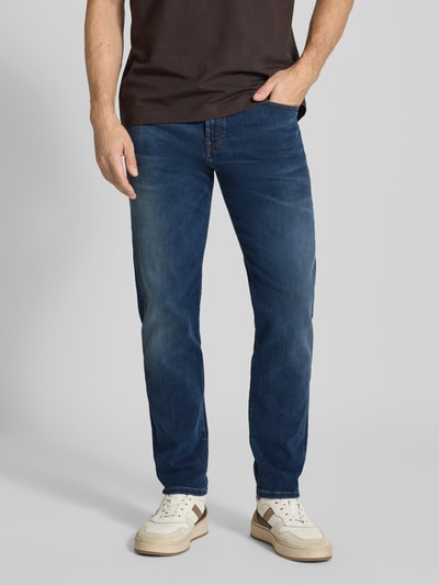BOSS Orange Regular Fit Jeans aus Baumwoll-Mix MODELL 'RE.MAINE' Blau 4