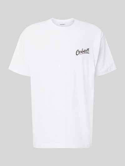 Carhartt Work In Progress Regular Fit T-Shirt aus reiner Baumwolle Modell 'Pup' Weiss 1