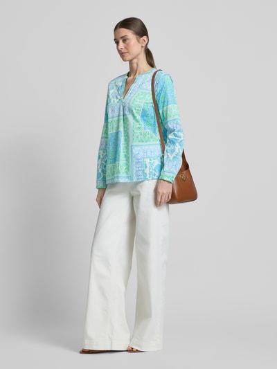 Smith and Soul Regular Fit Bluse mit Tunikakragen Gruen 1