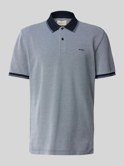 Gant Regular Fit Poloshirt mit Label-Stitching Modell 'OXFORD' Dunkelblau 2