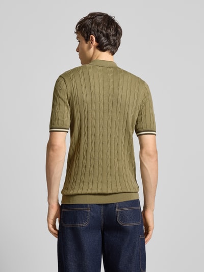 Superdry Koszulka polo z wyhaftowanym logo Oliwkowy 5