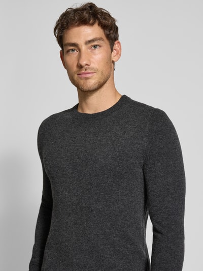 MCNEAL Gebreide pullover van wolmix met kasjmier Donkergrijs gemêleerd - 3