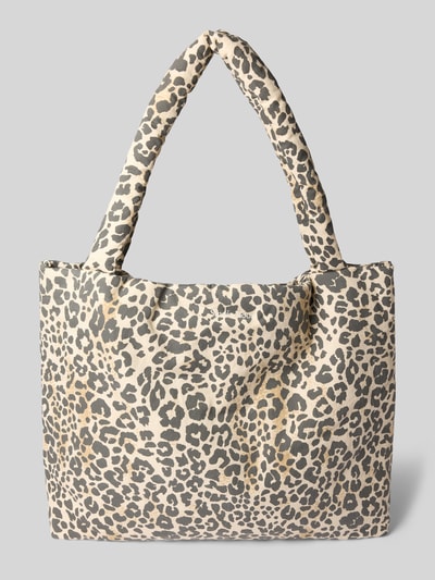 STUDIO NOOS Handtasche mit Label-Stitching Sand 2