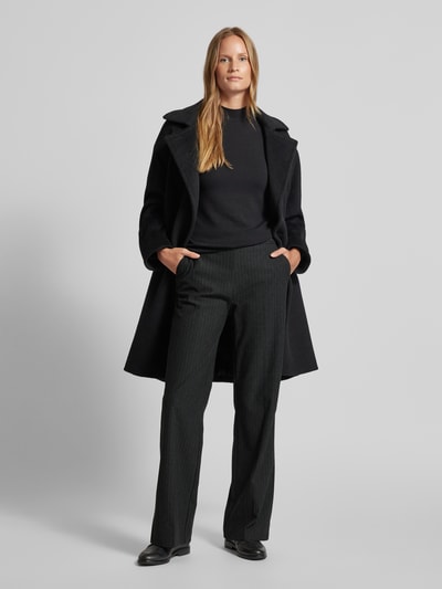 Christian Berg Woman Wide leg stoffen broek met persplooien, model 'Marlene' Zwart - 1