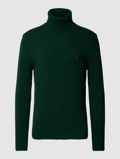 Polo Ralph Lauren Sweter z dzianiny z golfem Ciemnozielony 2