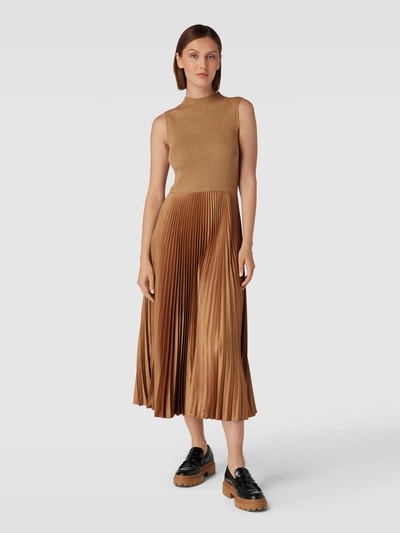 Polo Ralph Lauren Midi-jurk in two-tone-stijl, model 'WYNNA' Camel - 4