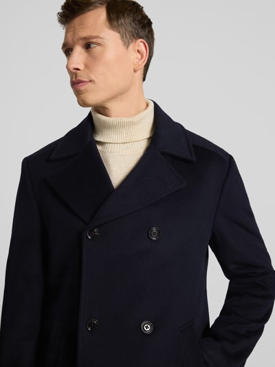 JOOP! Collection Lange jas met reverskraag, model 'BEALE' Marineblauw - 3