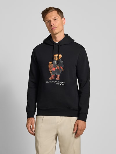 Polo Ralph Lauren Hoodie mit Motiv-Print Black 4