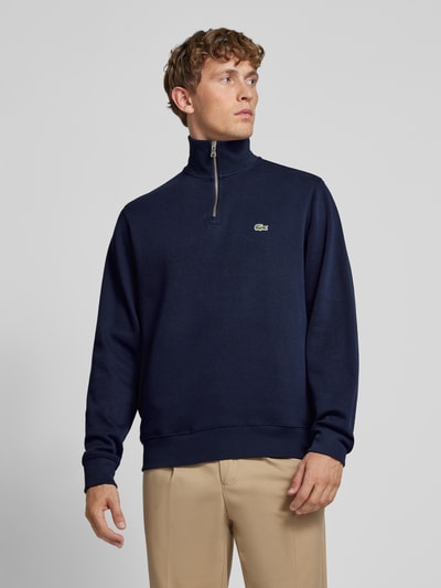 Lacoste Gebreide pullover met opstaande kraag Marineblauw - 4