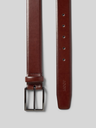 JOOP! COLLECTION Ledergürtel mit Label-Prägung Mittelbraun 3