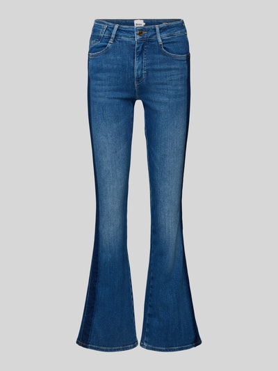 Brax Flared jeans in used-look, model 'ANNA' Lichtblauw - 2
