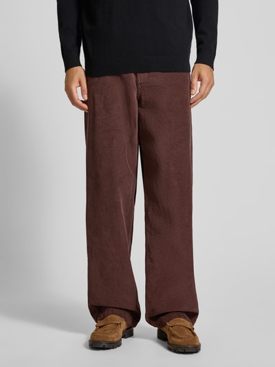 REVIEW Corduroy broek met 5-pocketmodel Donkerbruin - 4