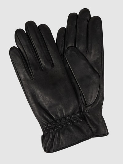 Weikert-Handschuhe Touchscreen-Handschuhe aus Leder  Black 1