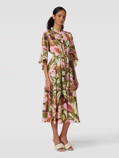 MAX&Co. Midi-jurk met strikceintuur, model 'ESPERTO' Lichtroze - 1