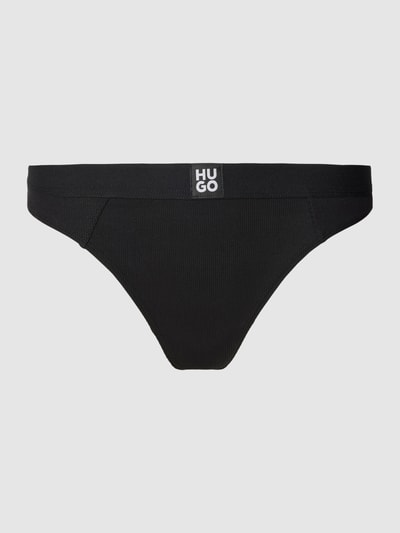 HUGO String mit Label-Detail Modell 'RIB' Black 1