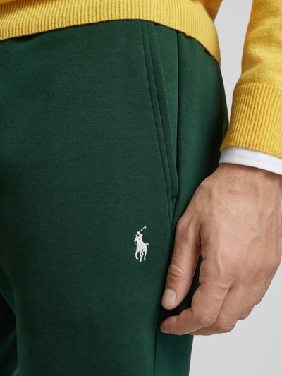 Polo Ralph Lauren Spodnie dresowe z wyhaftowanym logo model ‘ATHLETIC’ Ciemnozielony 3