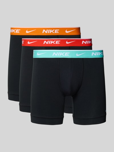 Nike Obcisłe bokserki z elastycznym pasem w zestawie 3 szt. Czarny 1