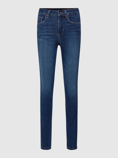 Liu Jo White Skinny Fit Jeans mit Kontrastnähten Jeansblau 2