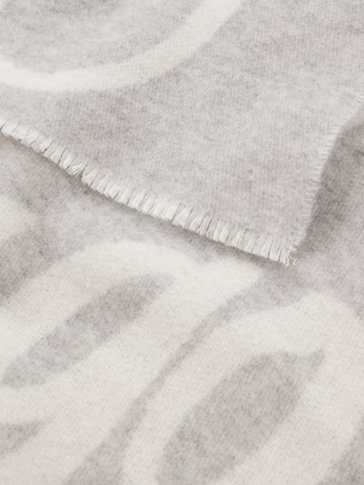 HUGO Sjaal van wolmix, model 'BYANCA' Lichtgrijs - 3