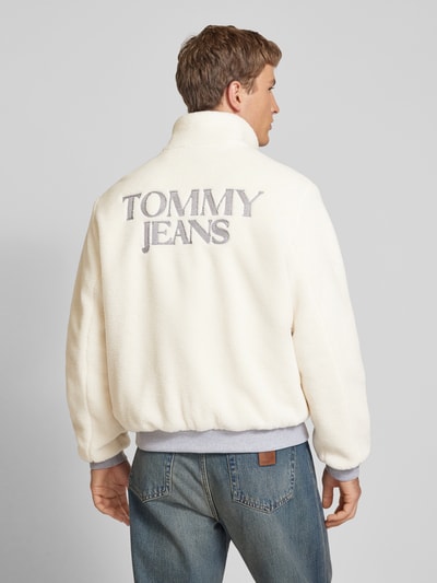 Tommy Jeans Bomberjacke aus Teddyfell Offwhite 5