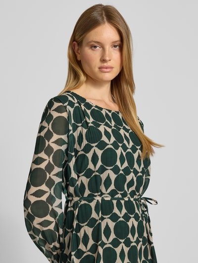 ZABAIONE Jurk met structuurmotief, model 'Sara' Donkergroen - 3