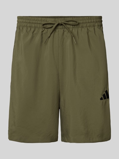 adidas Sportswear Korte broek met elastische band en tunnelkoord Olijfgroen - 2