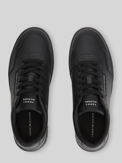 Tommy Hilfiger Sneaker aus Leder-Mix Black 4