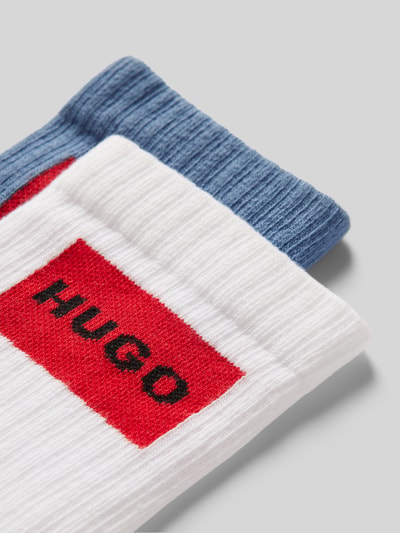 HUGO Socken mit Label-Stitching im 2er-Pack Jeansblau 2