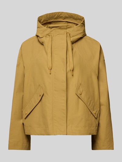 Productfoto, Regular Fit Jacke aus Baumwoll-Mix van Marc O'Polo Denim, effen, kap met tunnelkoord, rits, klepzakken, lang, katoenmix