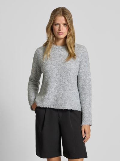 Only Regular Fit Strickpullover Modell 'CIROLA' Hellgrau Melange 4