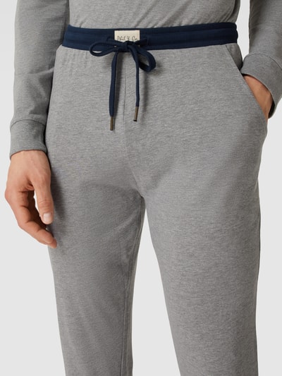 Phil&Co. Sweatpants mit Streifenmuster Mittelgrau Melange 3