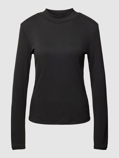 Vila Longsleeve mit Stehkragen Modell 'LULLU' Black 2