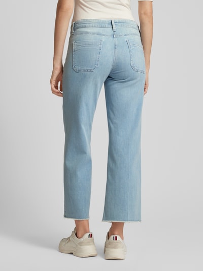 Cambio Wide leg jeans met verkort model, model 'TESS' Lichtblauw - 5