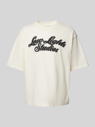 Low Lights Studios T-Shirt mit Label-Stitching Offwhite 2