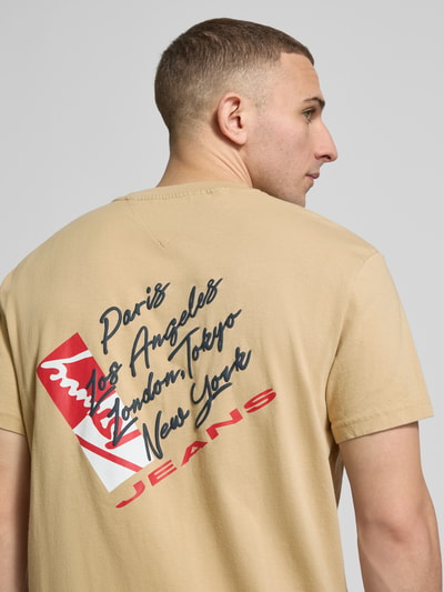Tommy Jeans Regular Fit T-Shirt aus reiner Baumwolle Beige 3