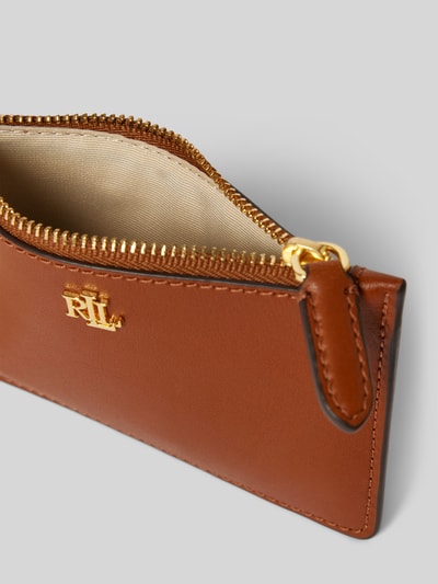 Lauren Ralph Lauren Kartenetui aus Rindsleder mit Label-Detail Cognac 3