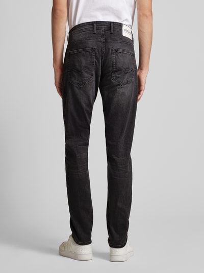 Replay Straight Fit Jeans im 5-Pocket-Design Modell 'GROVER' Anthrazit 5