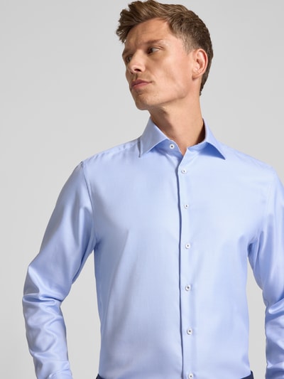 Stenstroms Regular Fit Business-Hemd mit Kentkragen Blau 3
